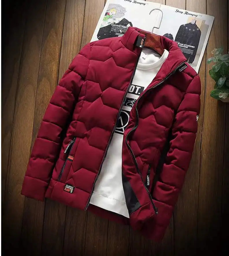 Men's Puffy Jacket Casual Style