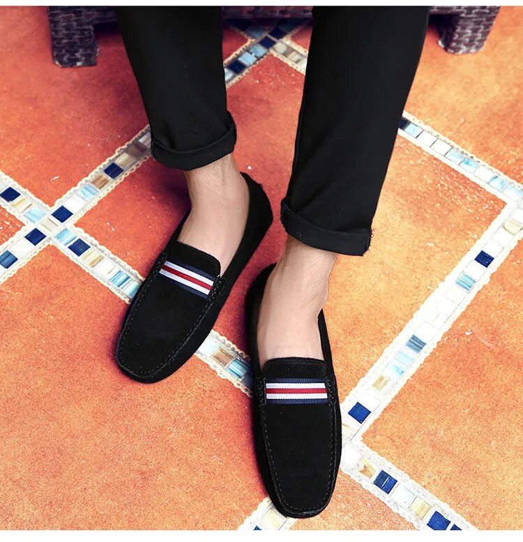 Suede Slip on Comfy Loafers for Men