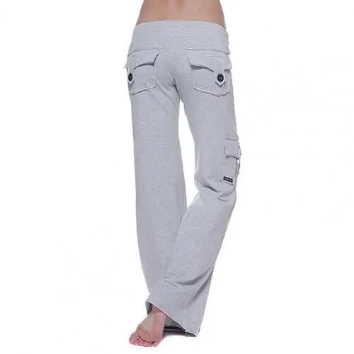 Cargo Thick Elastic Wide Leg & Straight Sweatpants