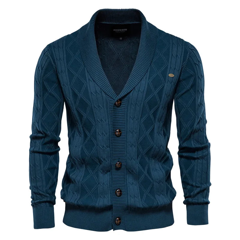 Men's Cardigan Casual High Quality Cotton