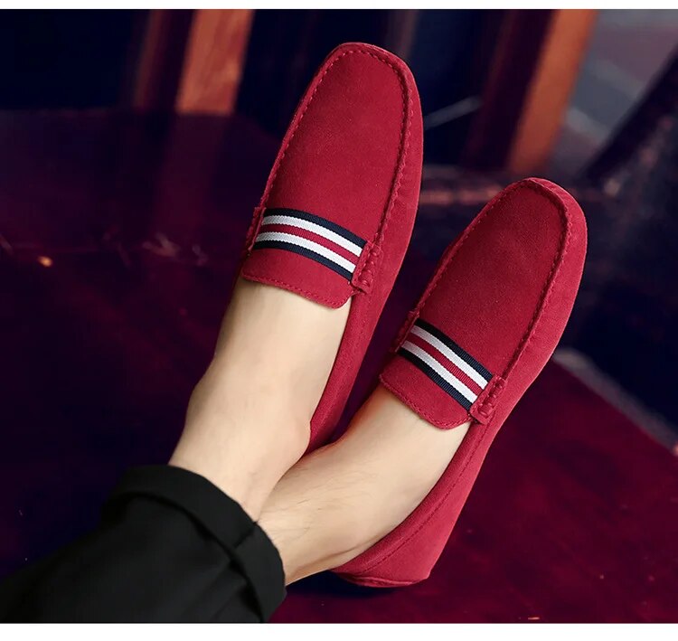 Suede Slip on Comfy Loafers for Men