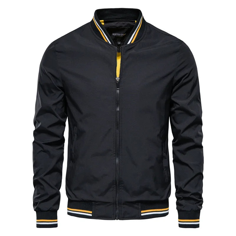 Fashionable Men's Winter Bomber Jacket: Casual Tailored Fit