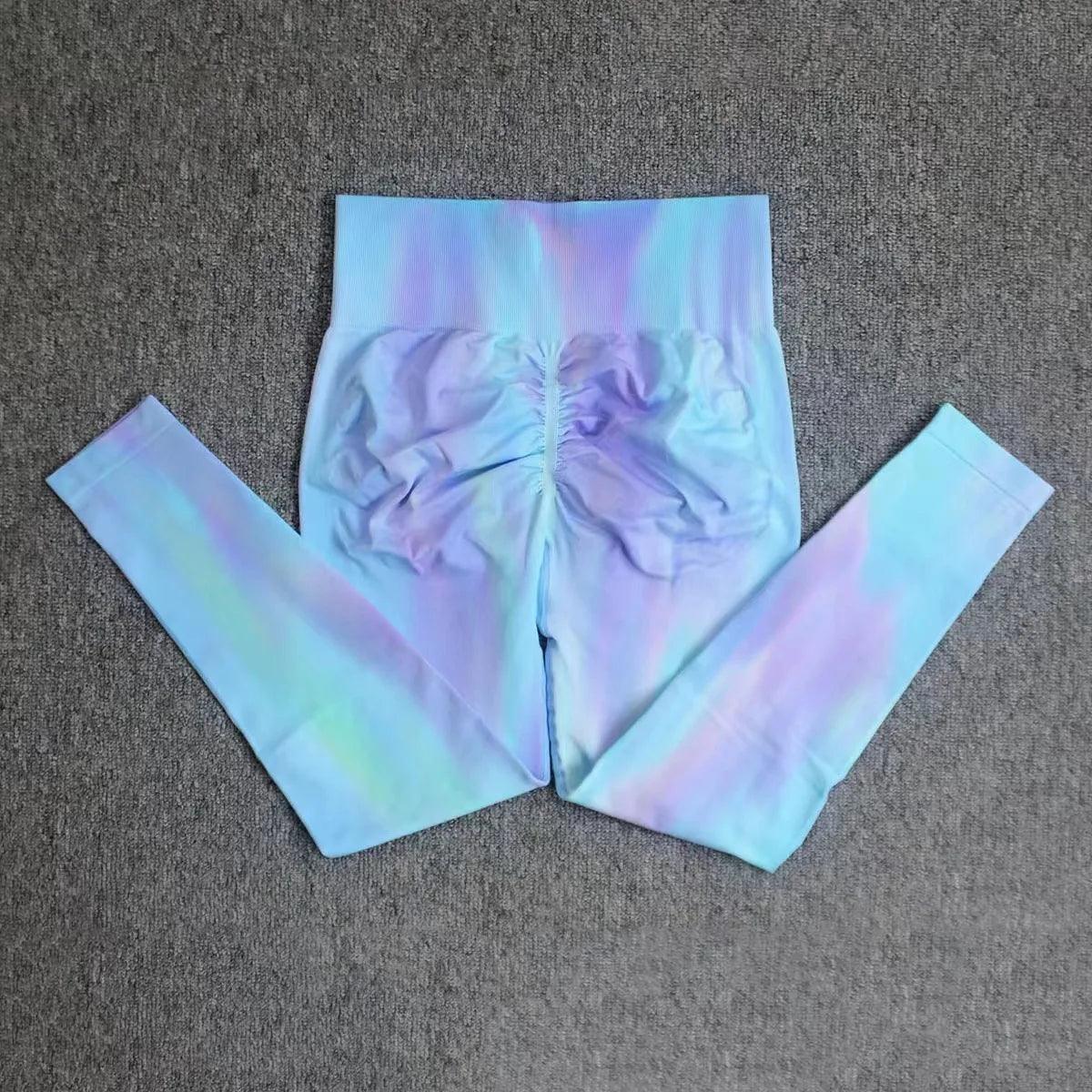 New Design, Tie-Dyed Yoga Leggings: High Waist, Gym, Running sports wear