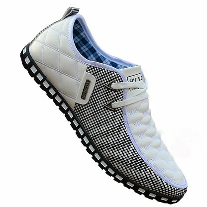 Men Leather Casual Breathable Light Shoes