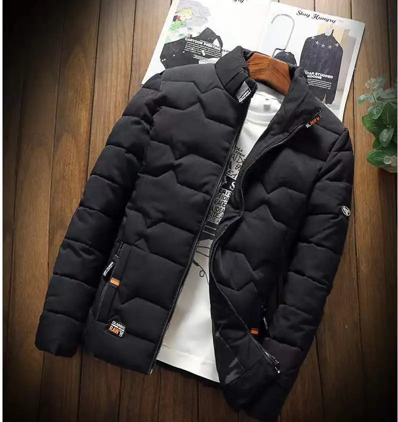 Men's Puffy Jacket Casual Style