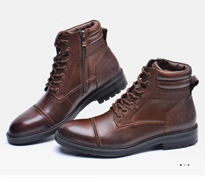 Classy Winter Men Boots Cow Leather