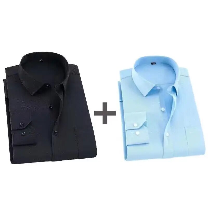 Bundle Savings Causal Long Sleeved Men Shirts Comfy