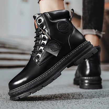 High Top Ankle Lace-Up Retro Boots