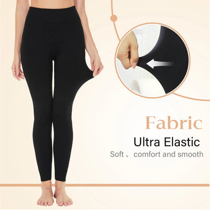 Winter Thermal Leggings High Waist Tummy Control Body Shaper