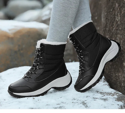 Winter Ankle Platform Snow Light Boots