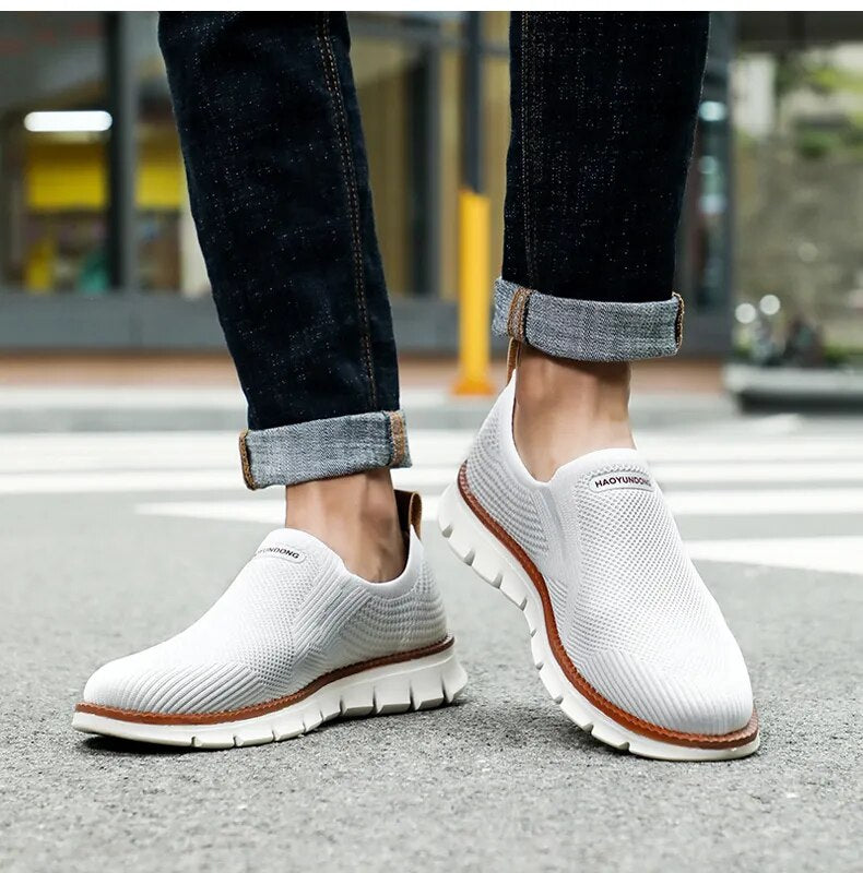 Men Slip On Mesh Breathable Loafers Sneakers Plus Sizes Available