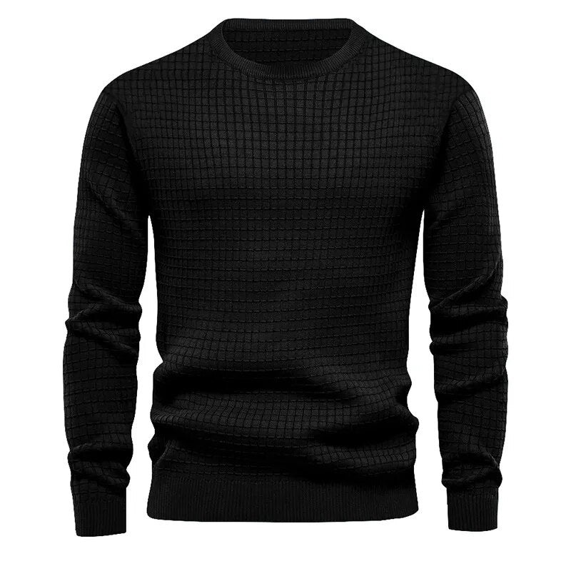 Men's round neck cotton casual sweaters