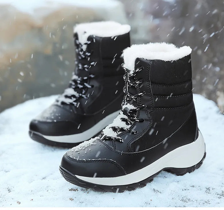 Winter Ankle Platform Snow Light Boots