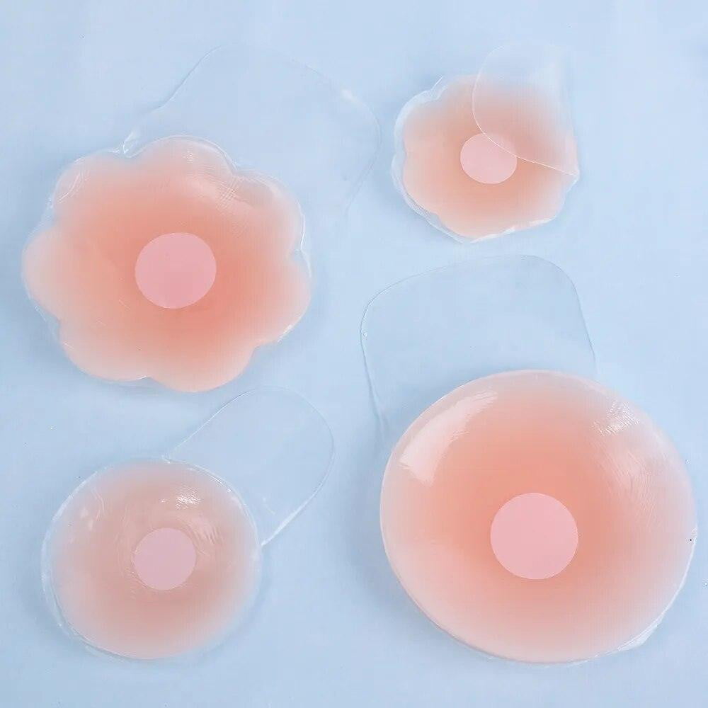 1pair Silicone Nipple Cover Lift Up Bra Sticker Adhesive Invisible Bra