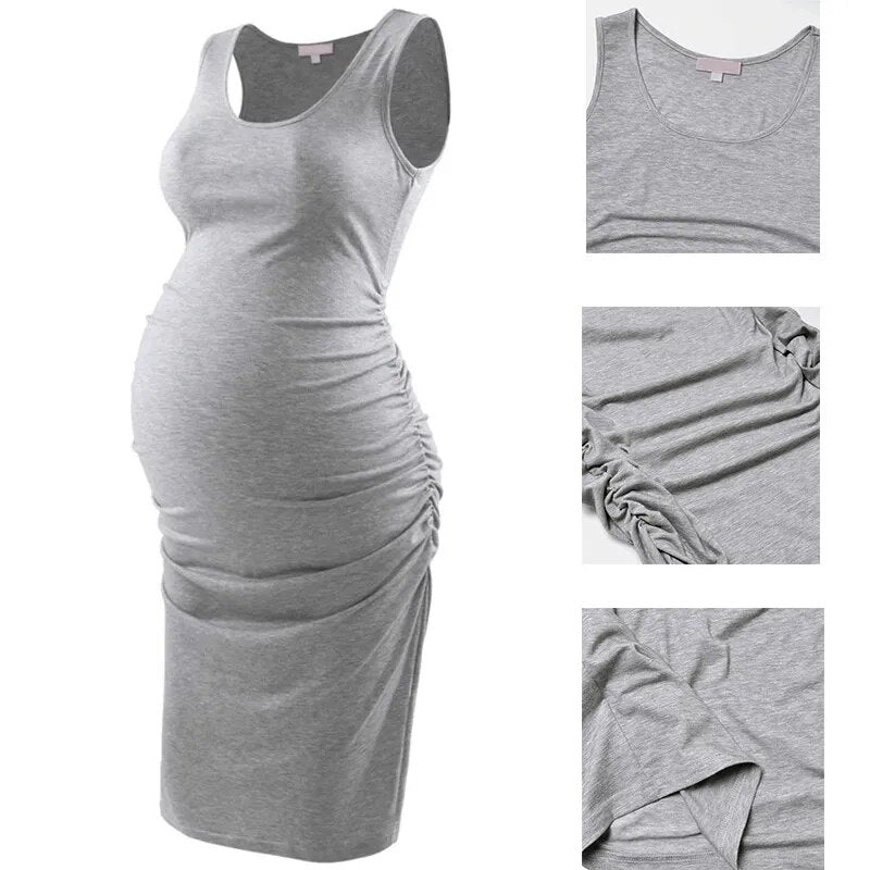 Bundle 3 pcs Maternity Sleeveless Dress Casual Bodycon