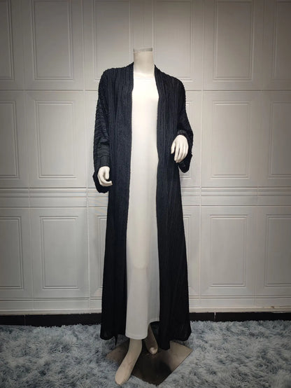 Light Abaya Solid Striped Retro Middle Eastern Saudi Style