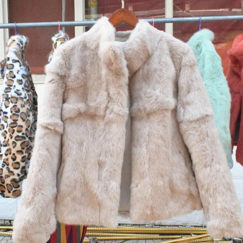 Natural Rabbit Fur Coat