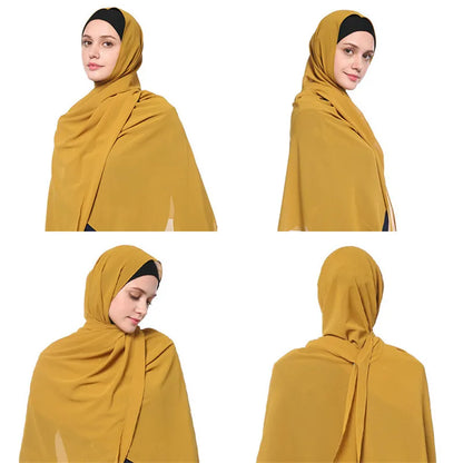 Chiffon Hijab Classic Solid 20+ colors