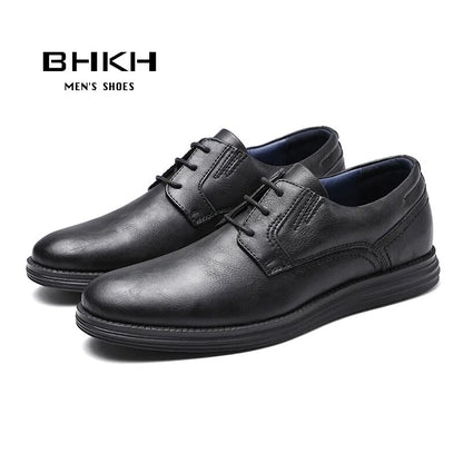 Leather Casual Lace-up Dressy shoes For Men