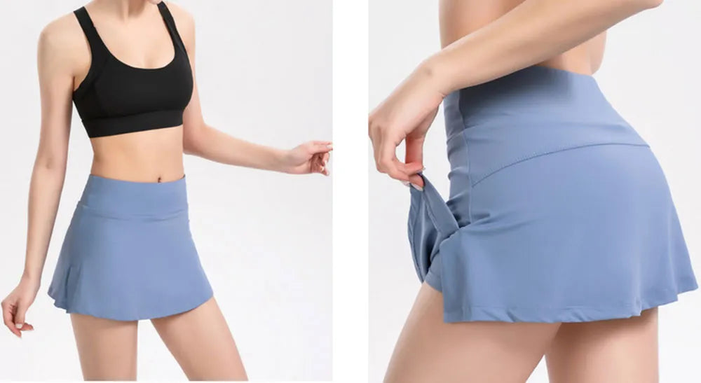 Slim Activewear Short Mini Skirts Exercise Running Fitness Tennis Skirt