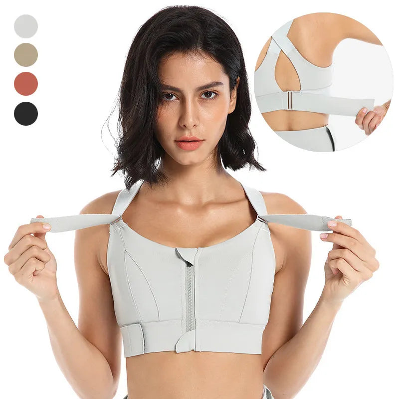 High-strength Sports Bra Small Front Zipper Fitness Vest