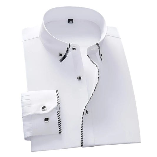 Casual & Formal Shirts for Men Long Sleeves Solid Color With