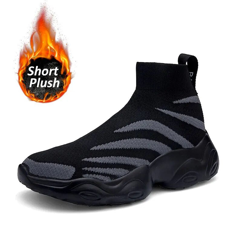 Warm Plush Flexible Sole Sports Breathable Ankle Socks Shoes