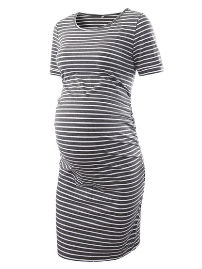 Maternity Dresses Bodycon Casual Short Sleeve