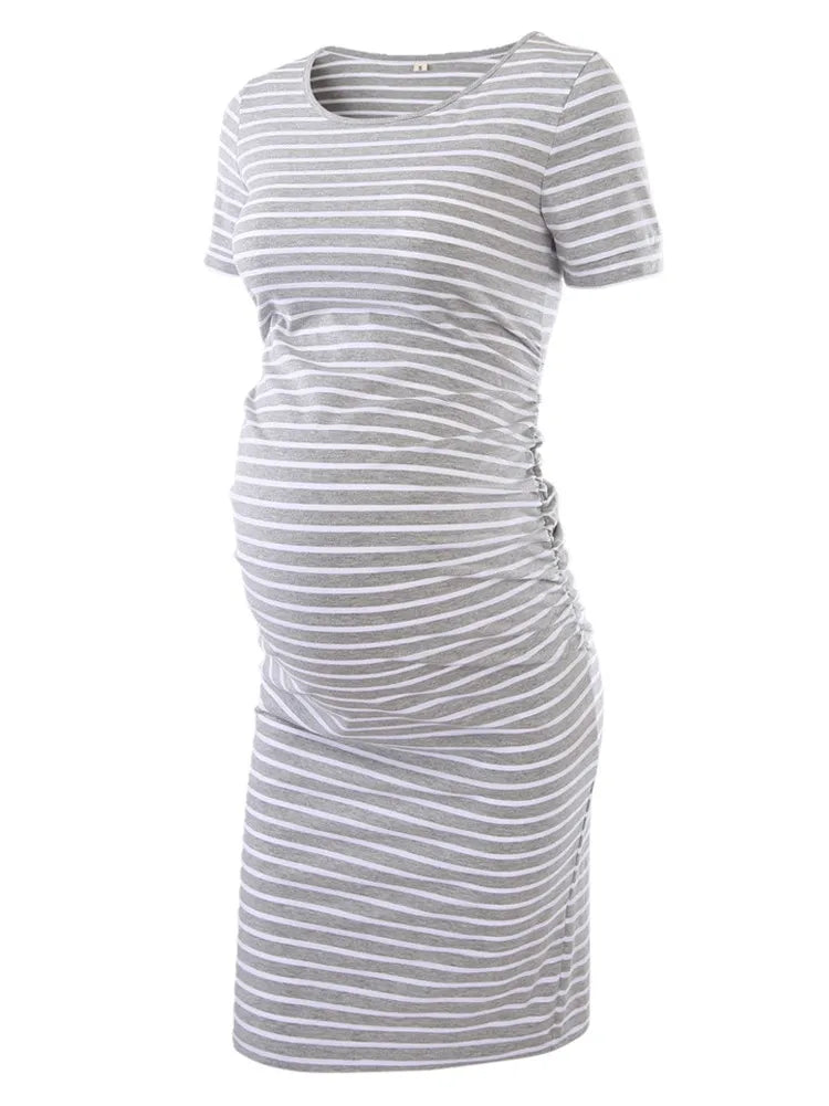 Maternity Dresses Bodycon Casual Short Sleeve