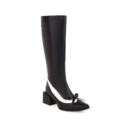 Women Classic High Knee Zipper Boots