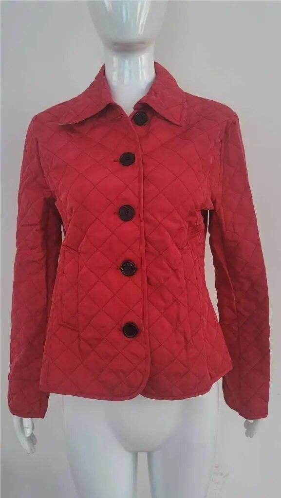 Warm Thin Temperament Commuting Coats for Women Single-breasted Slim Fit