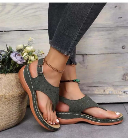 Low Heel Lightweight Flip Flops Casual Sandals