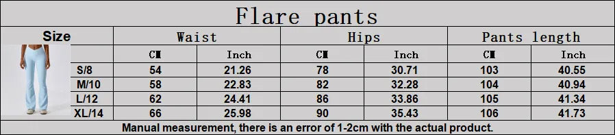 Flare High Waist Wide Leg Pants