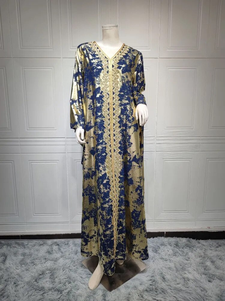 Abaya Sleeve Moroccan Caftan Elegant Gown