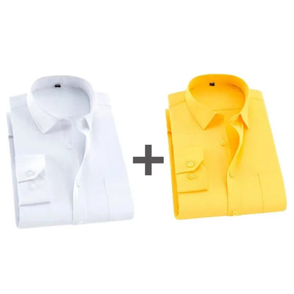 Causal Long Sleeved Men Shirts Comfy Bundle Savings