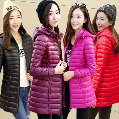 Parka Ultra-light Thin Down Coat Autumn Short Hooded