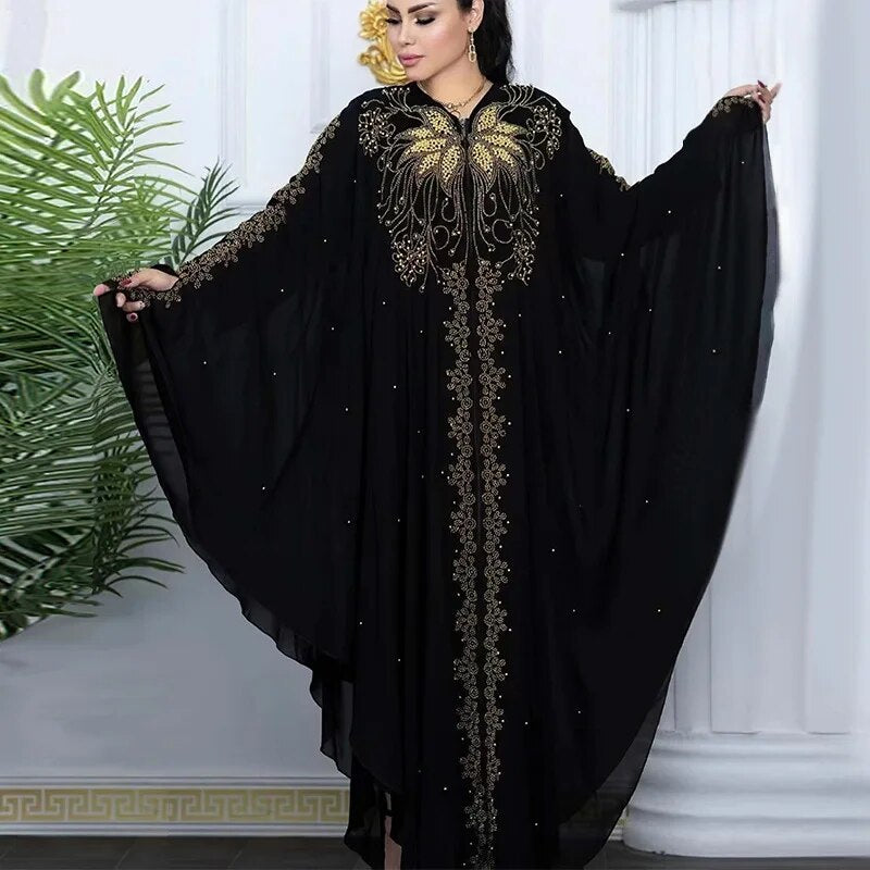 Modest Long Loose Black Abaya Kaftan