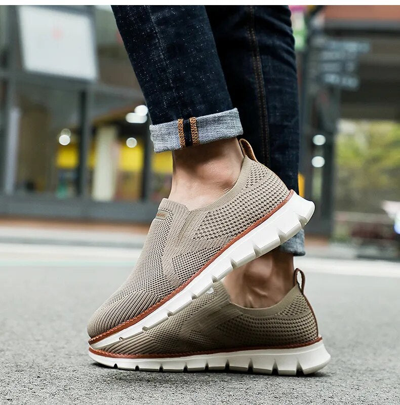 Men Slip On Mesh Breathable Loafers Sneakers Plus Sizes Available