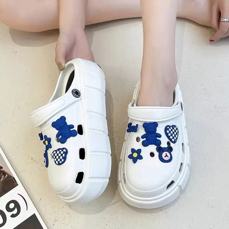 Women Platform Clogs Light Non-slip