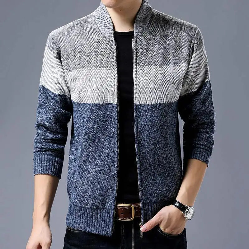 Men's Cardigan Single-Breasted Plus Size Available