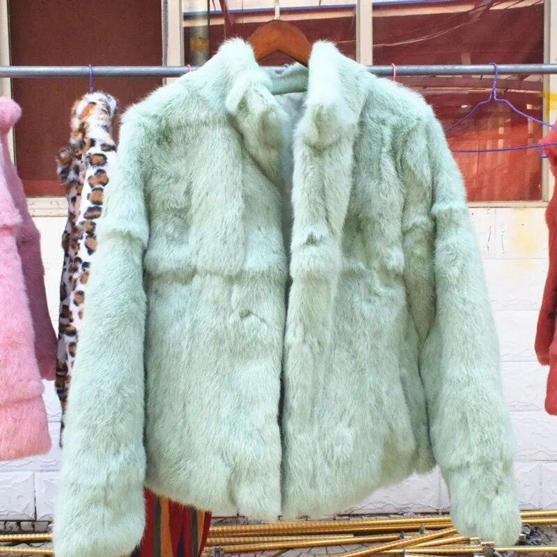 Natural Rabbit Fur Coat