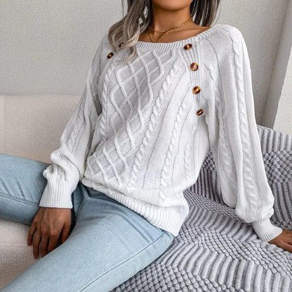 Knitted Pullover Casual Knitwear Long Sleeves Warm Sweater