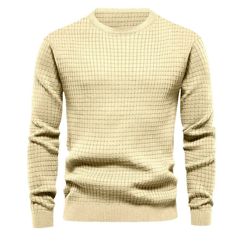 Men's round neck cotton casual sweaters