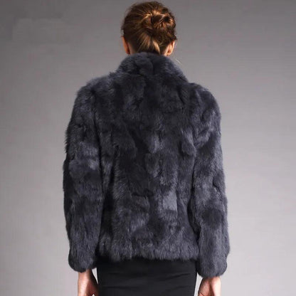 Natural Rabbit Fur Coat