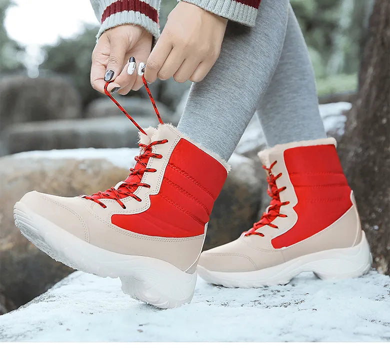 Winter Ankle Platform Snow Light Boots