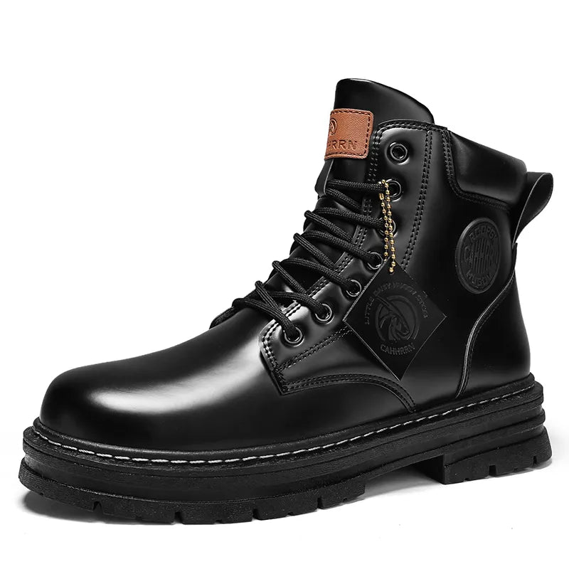 High Top Ankle Lace-Up Retro Boots