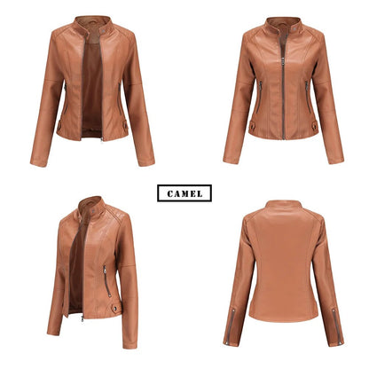 Biker Style Faux Leather Jacket