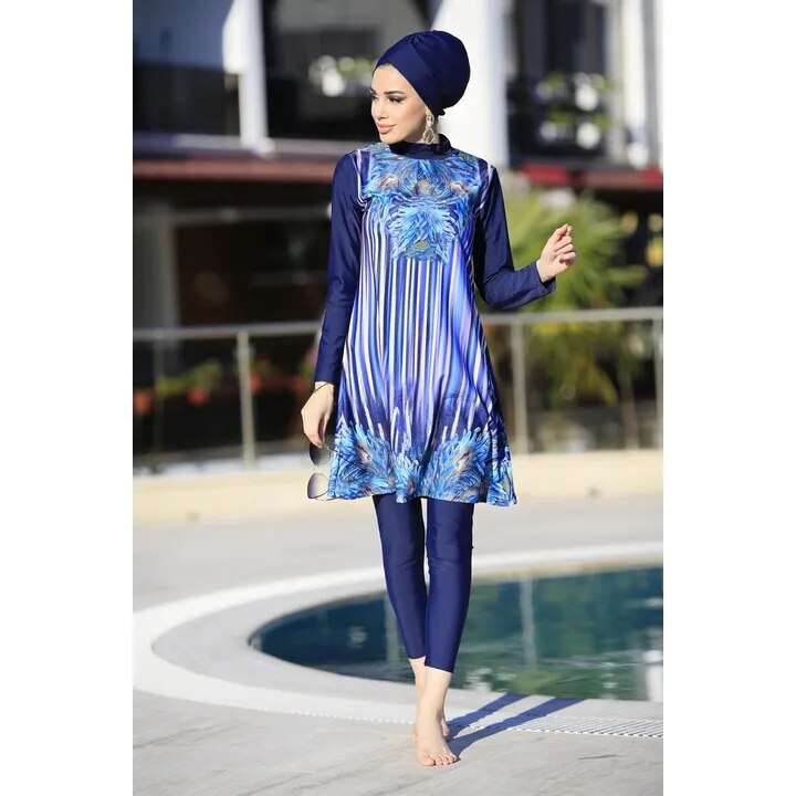 Hijab Swimsuit Full Cover Up Long Sleeve