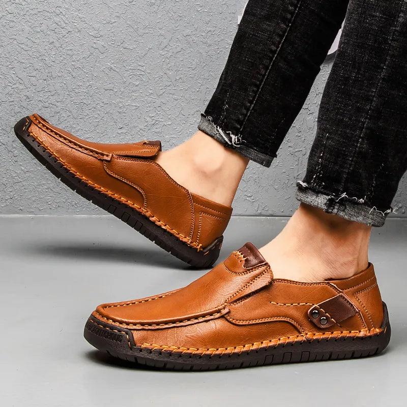 Soft Leather Comfortable Casual Loafer Men Shoes