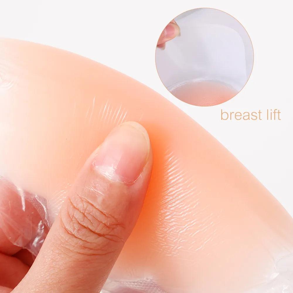 1pair Silicone Nipple Cover Lift Up Bra Sticker Adhesive Invisible Bra